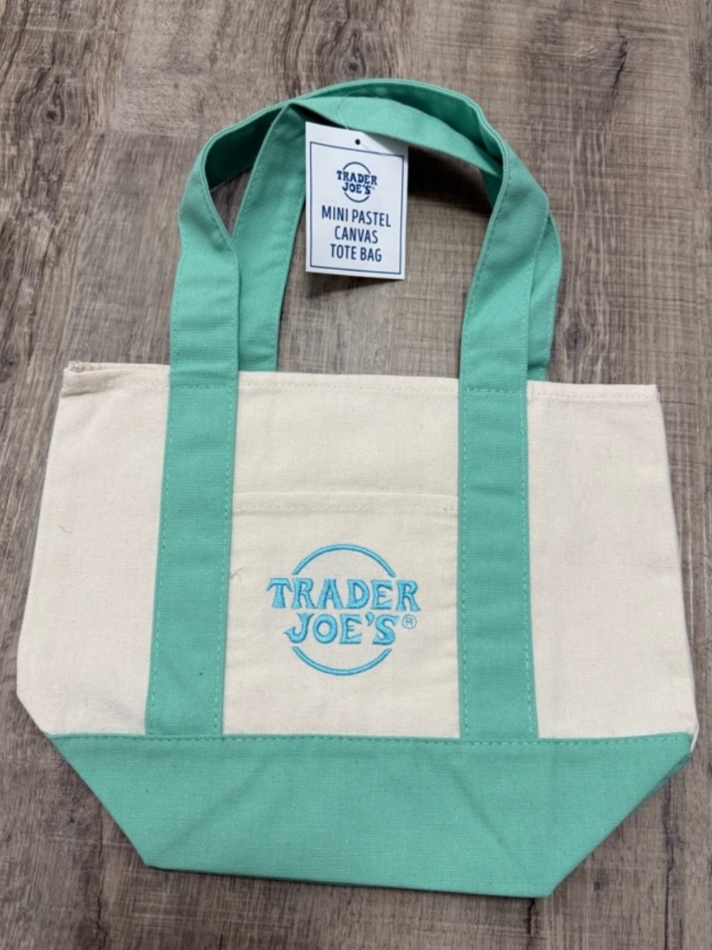 Trader Joe’s Mini Pastel Canvas Tote